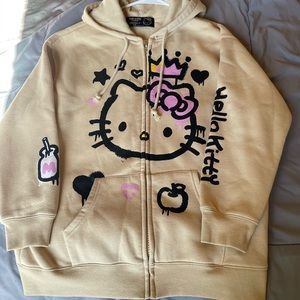 EUC Fleece zip Hello Kitty/Forever 21 hoodie